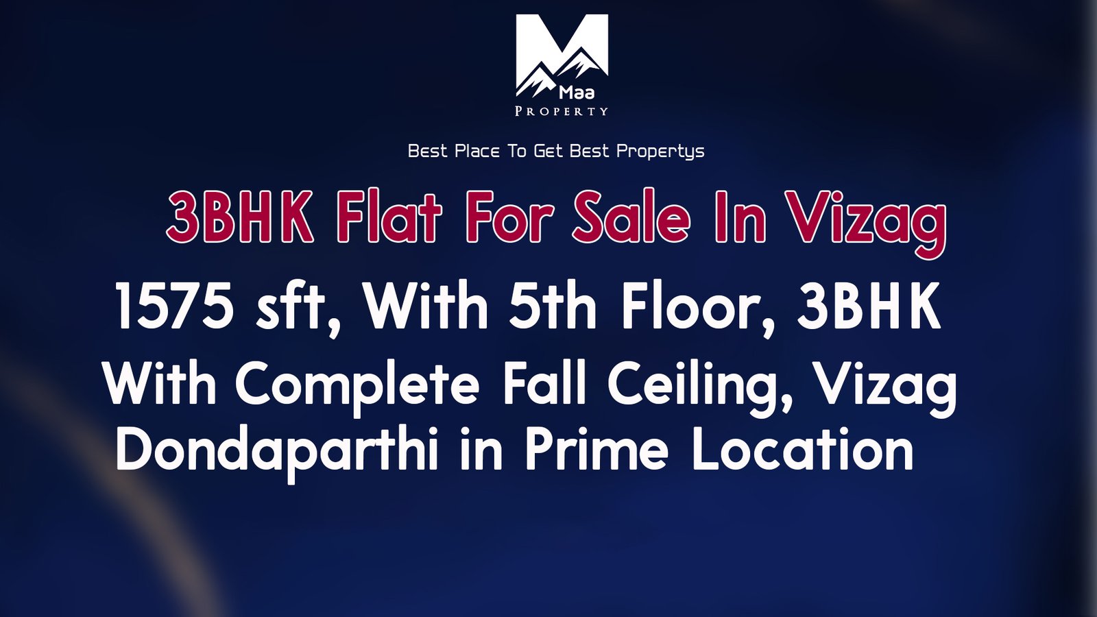 3BHK Flat For Sale In Vizag Dondaparthi in Prime Location